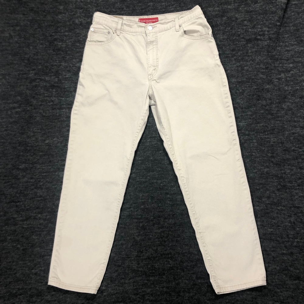 Levis 550 Jeans Relaxed Fit Tapered Leg Classic Stretch Women's Size 14 M - Picture 1 of 9